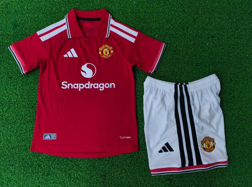 Kids-Manchester Utd 26/27 Home Soccer Jersey(Player)